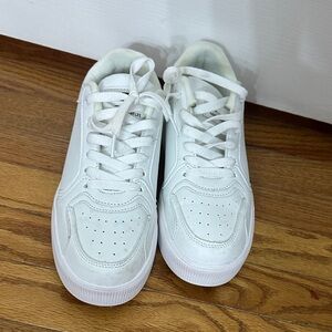 White Low-Top Sneakers